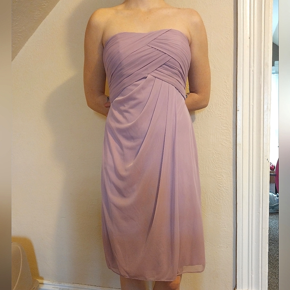 Strapless David's Bridal Dress, Sz 2